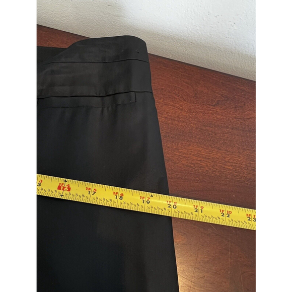Talbots Collection Womens Dress Career Pants Black High Rise Solid Silk Blend 12 - Picture 5 of 7